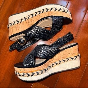 Zara Trafaluc Look Alike Black Platform Sandals